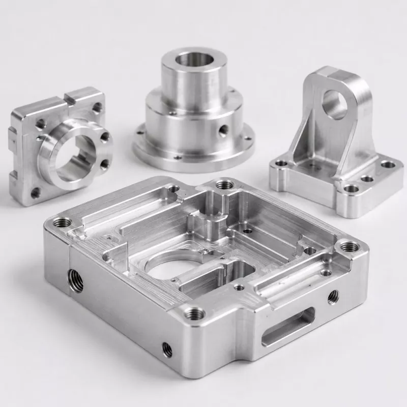 Componente de aluminio mecanizado CNC